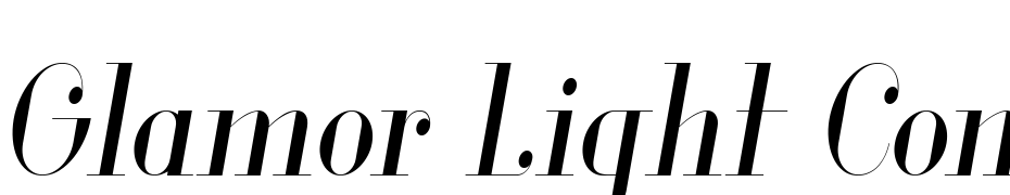 Glamor Light Condensed Italic cкачати шрифт безкоштовно